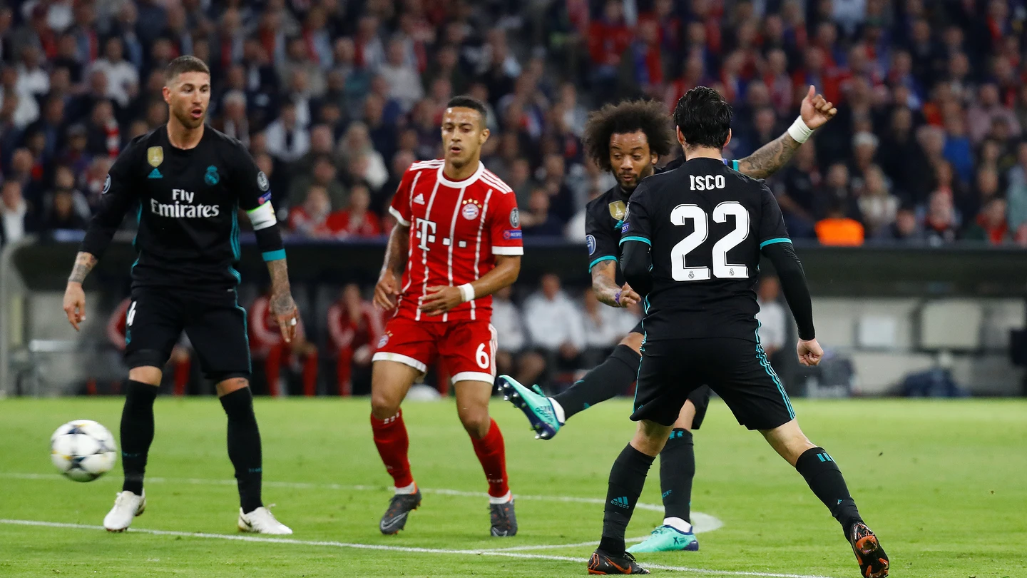 El disparo de Marcelo para empatar el partido El disparo de Marcelo para empatar el partido