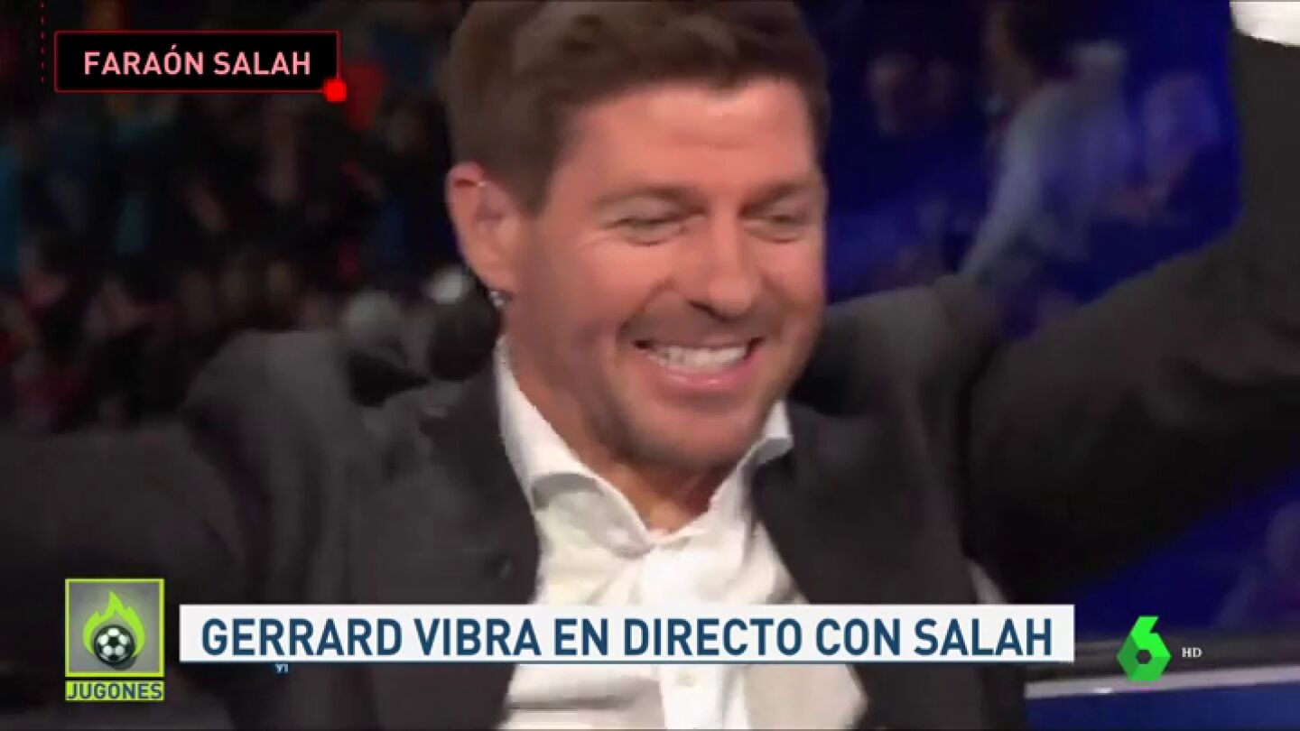 Gerrard alucina con la exhibici&oacute;n de Salah en Anfield: la leyenda 'red', a los pies del egipcio