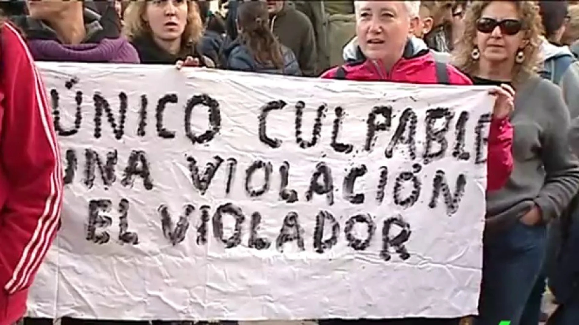 Imagen de archivo de una manifestación en apoyo a la denunciante de 'La Manada'