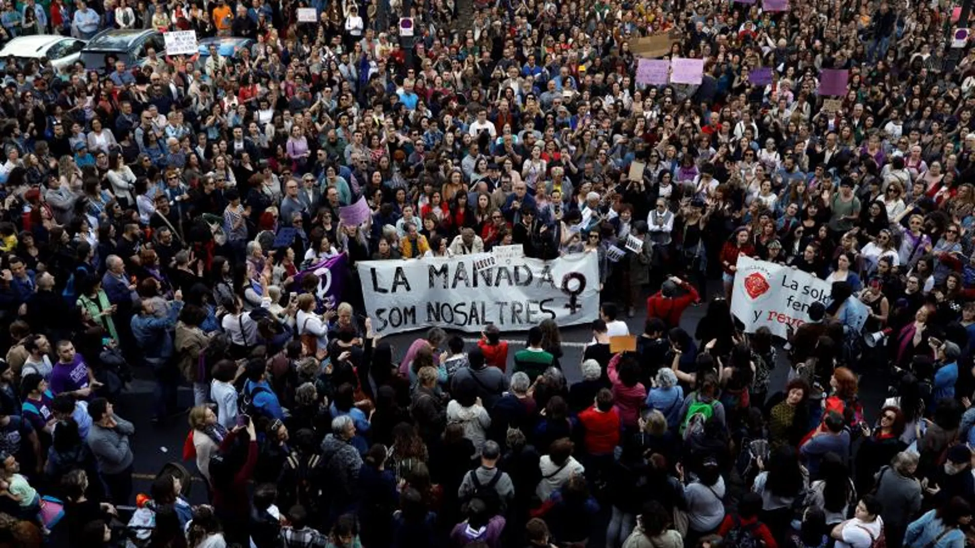 Protestas en Valencia contra la sentencia de La Manada