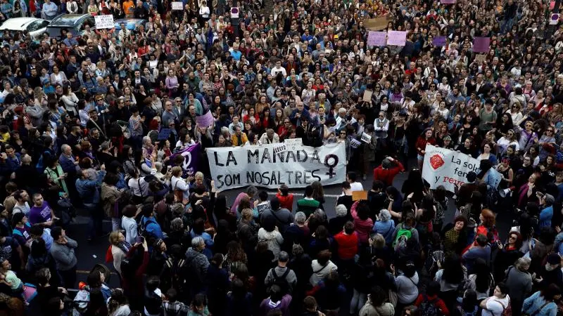 Protestas en Valencia contra la sentencia de La Manada