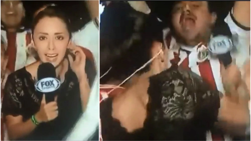 La periodista estalla tras ser acosada por los aficionados
