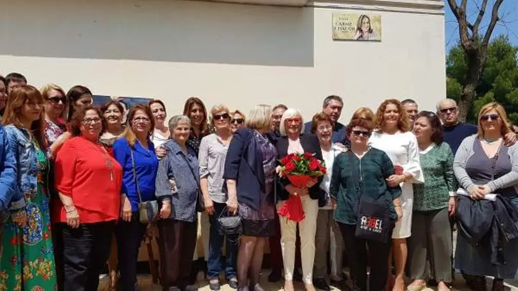 Inaguración de la calle Carma Chacón en Sevilla