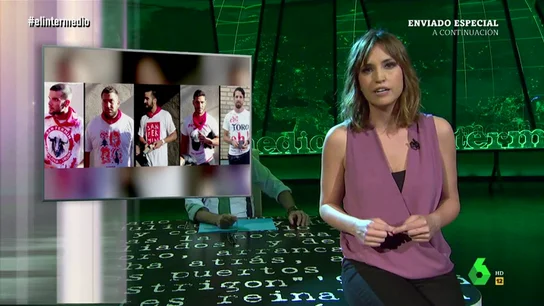 Sandra Sabatés, en el pico de la mesa de El Intermedio Sandra Sabatés, en el pico de la mesa de El Intermedio