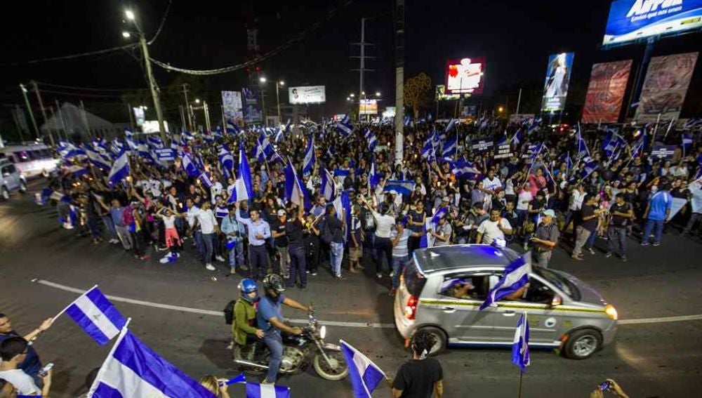 Imagen de protestas en Nicaragua