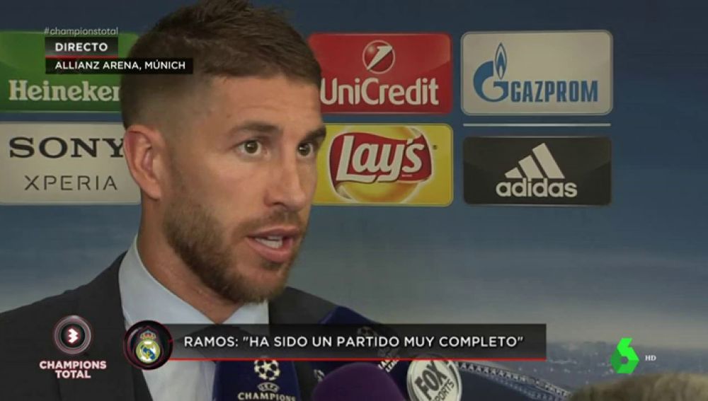 Sergio Ramos: "Todavía no hemos hecho nada, máximo respeto para el Bayern"