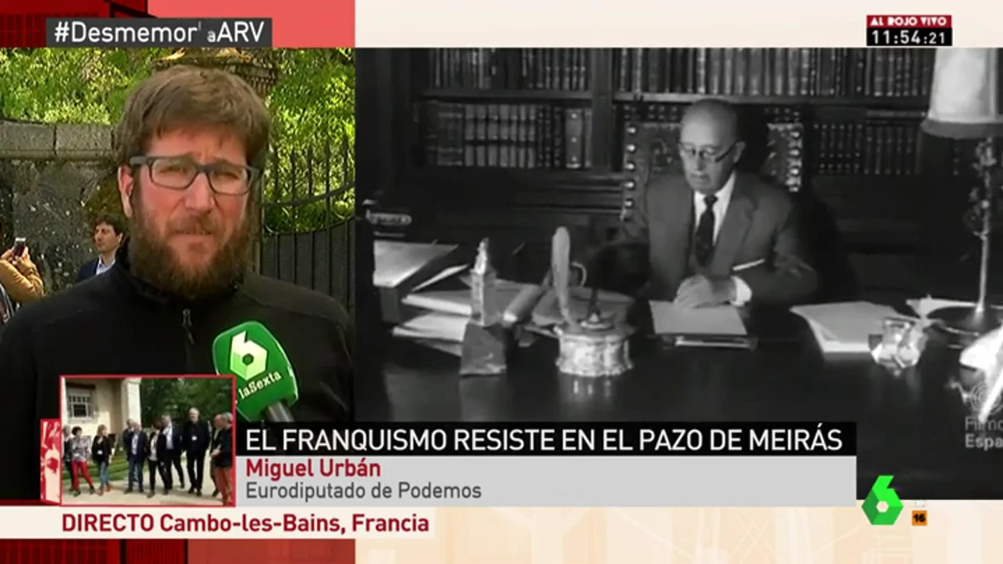 Un grupo de eurodiputados vista el Pazo de Meirás: "Queremos poder juzgar al franquismo y acabar con su expolio" Un grupo de eurodiputados vista el Pazo de Meirás: "Queremos poder juzgar al franquismo y acabar con su expolio"