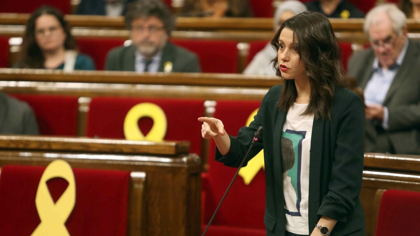 In&eacute;s Arrimadas en el Parlament