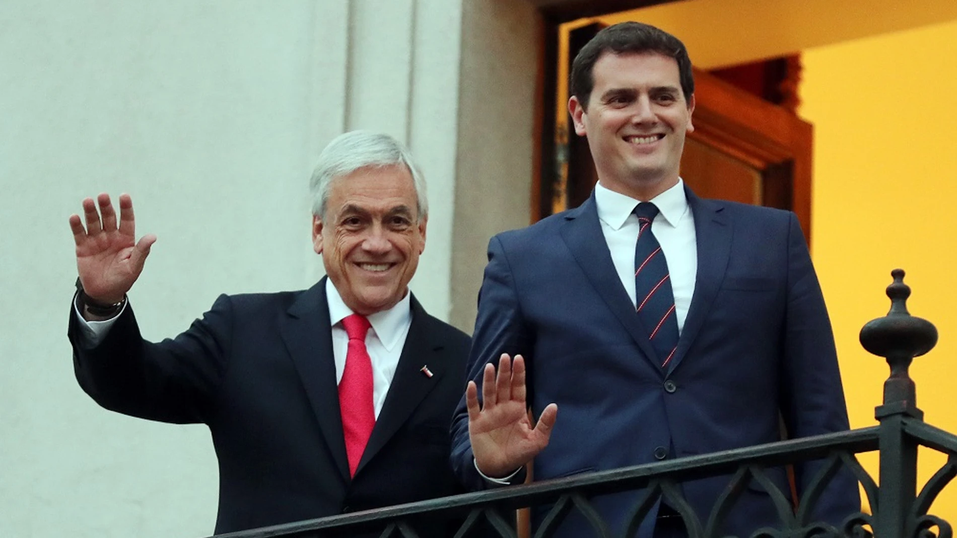  Albert Rivera junto al presidente de Chile, Sebastián Piñera 