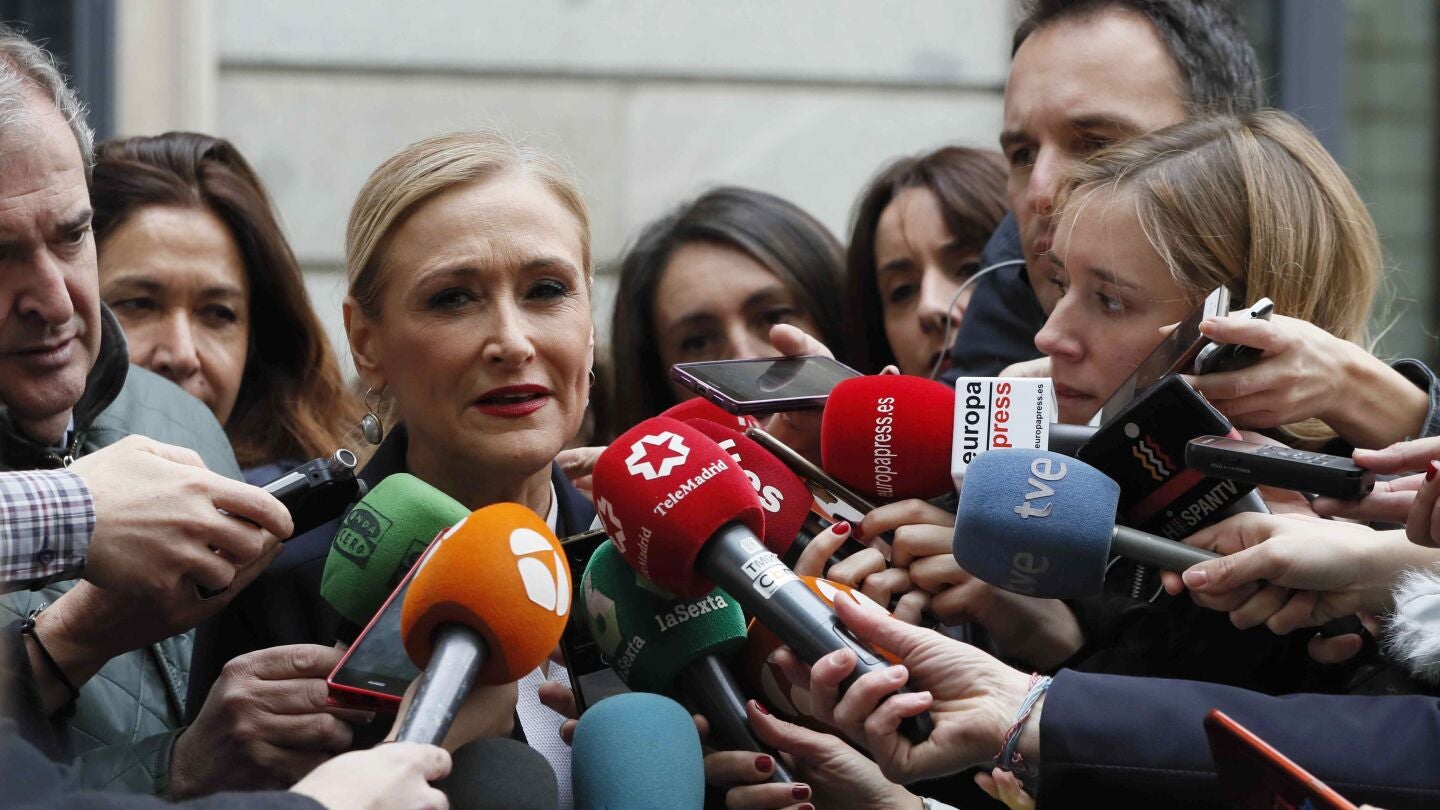 La expresidenta de la Comunidad de Madrid, Cristina Cifuentes 
