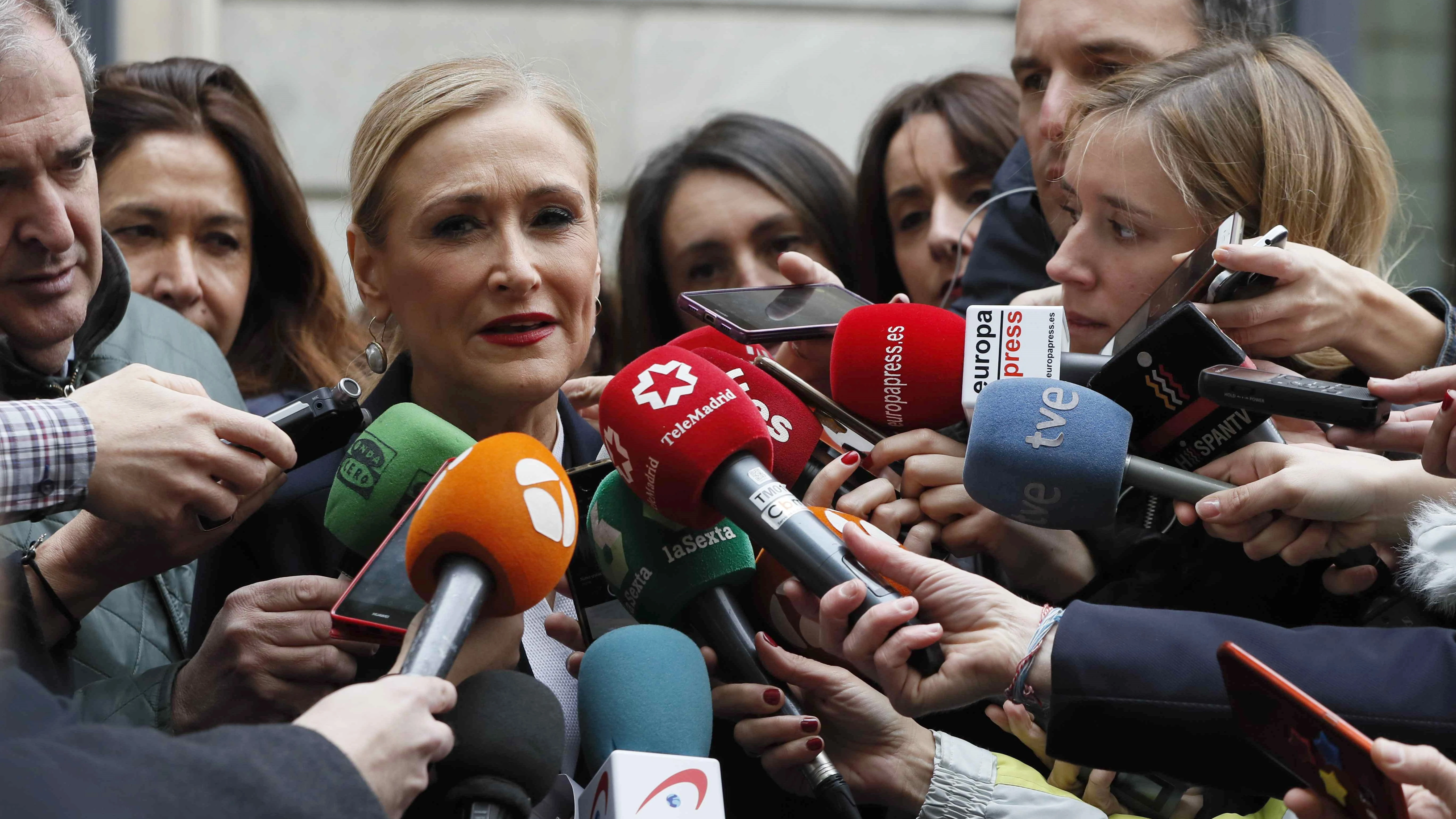 La expresidenta de la Comunidad de Madrid, Cristina Cifuentes 