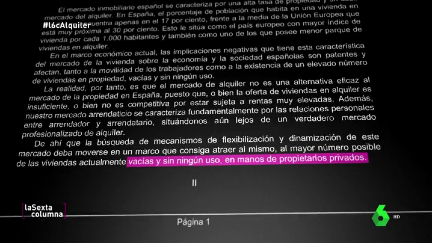 &iquest;Para qu&eacute; sirvi&oacute; la ley del PP sobre los alquileres?