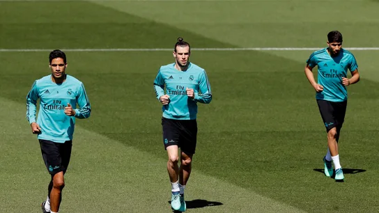 Varane, Bale y Asensio, entrenando con el Real Madrid Varane, Bale y Asensio, entrenando con el Real Madrid