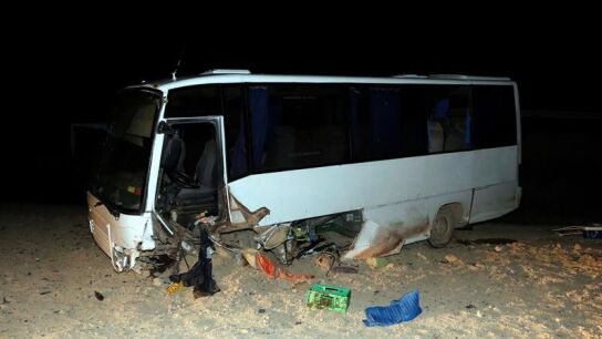 Estado en el que qued&oacute; el autob&uacute;s tras el accidente