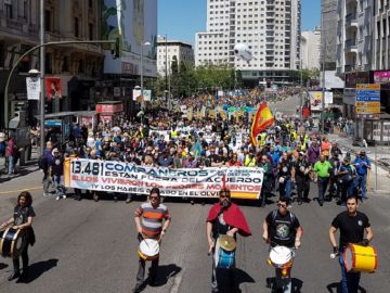 Manifestación de policias y guardias civiles en Madrid Manifestación de policias y guardias civiles en Madrid