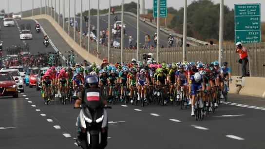 El pelotón en el Giro de Italia El pelotón en el Giro de Italia