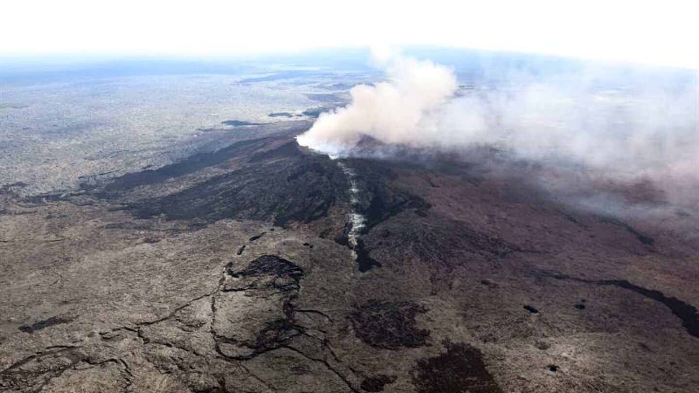 El volc&aacute;n Kilauea cerca de Pahoa, Hawai 