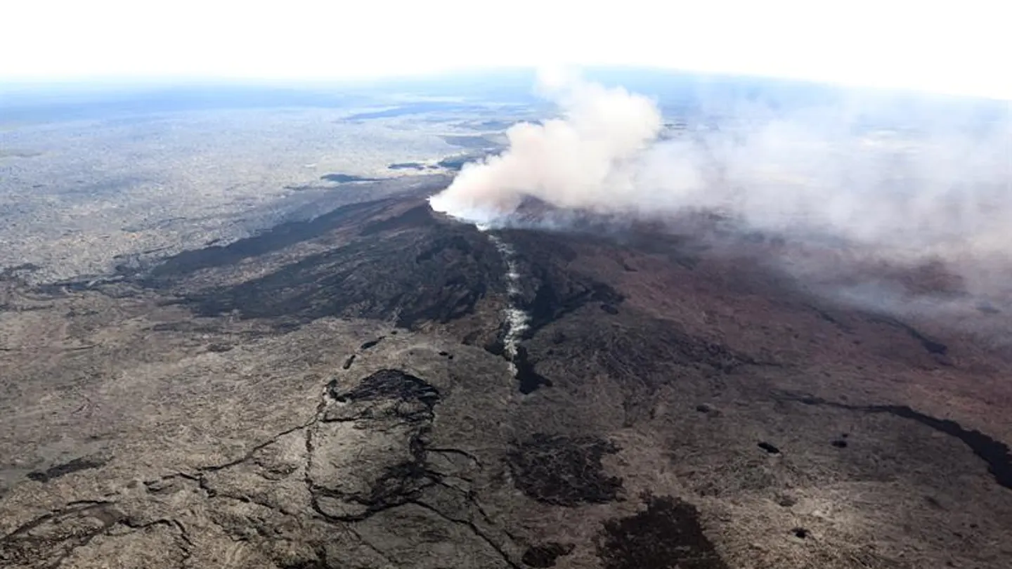 El volcán Kilauea cerca de Pahoa, Hawai El volcán Kilauea cerca de Pahoa, Hawai