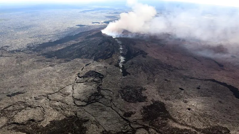 El volcán Kilauea cerca de Pahoa, Hawai 