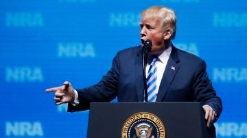 Donald Trump en una convención de armas de Dallas, Estados Unidos
