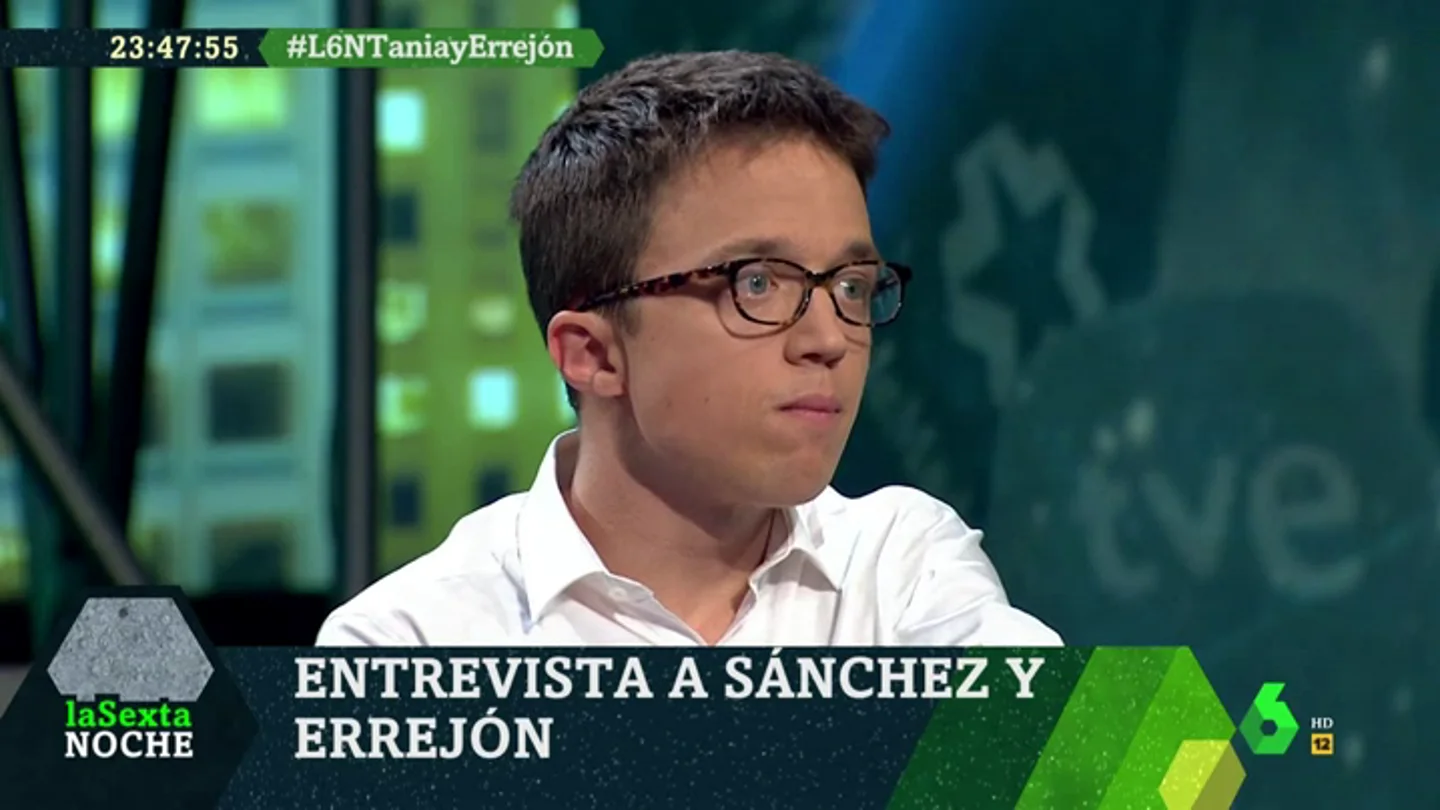 Íñigo Errejón en laSexta Noche Íñigo Errejón en laSexta Noche