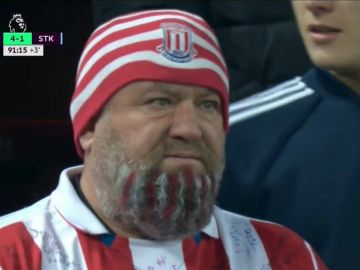 El aficionado del Stoke con parecido al villano de 'Los Vengadores: Infinity War' El aficionado del Stoke con parecido al villano de 'Los Vengadores: Infinity War'