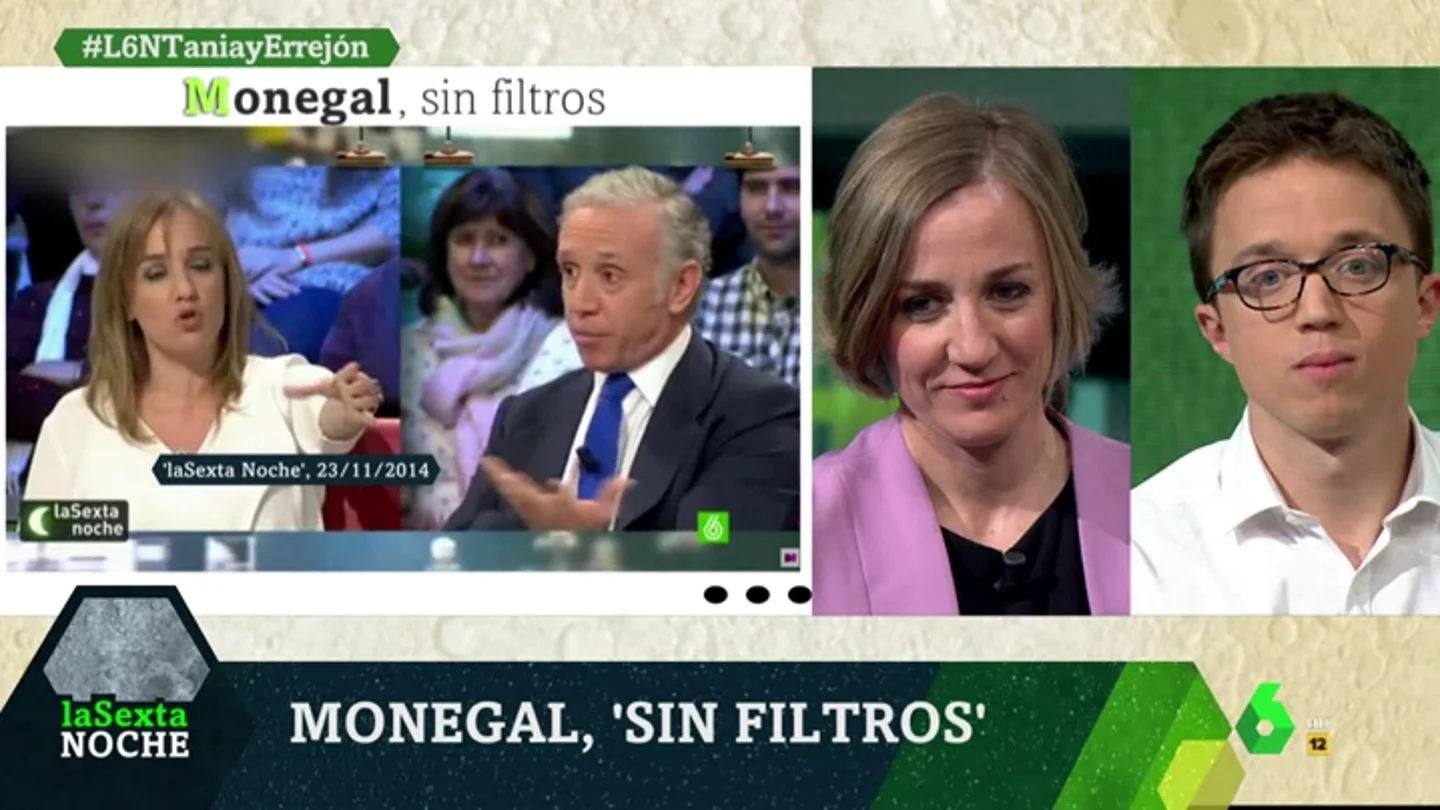 Tania Sánchez y Errejón en laSexta Noche Tania Sánchez y Errejón en laSexta Noche