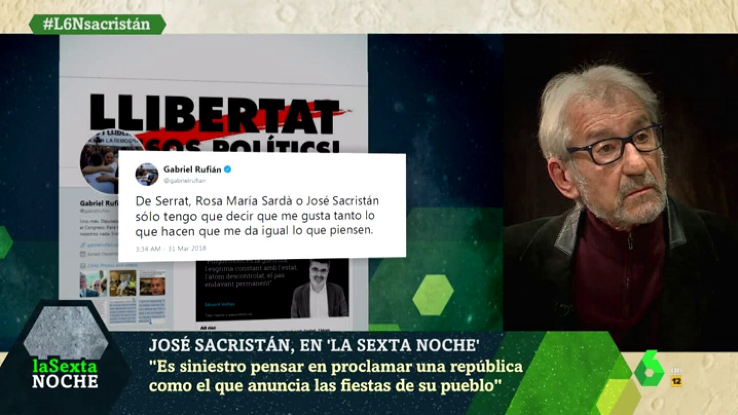 Jos&eacute; Sacrist&aacute;n a Gabriel Rufi&aacute;n