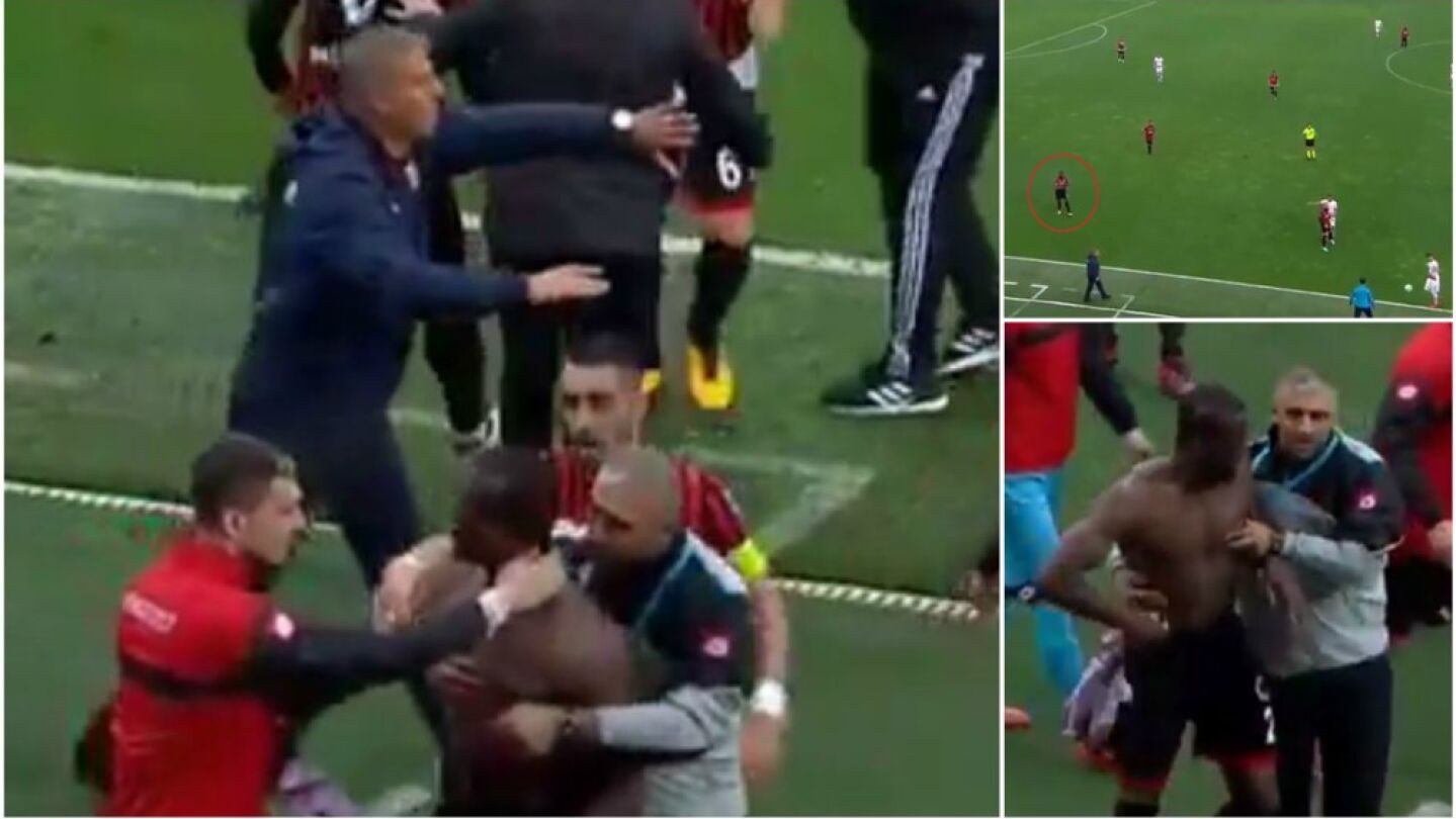 Florentin Pogba, a punto de llegar a las manos con sus compa&ntilde;eros