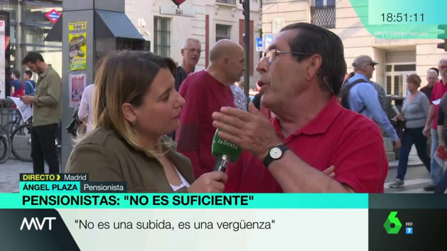 &Aacute;ngel Plaza, pensionista