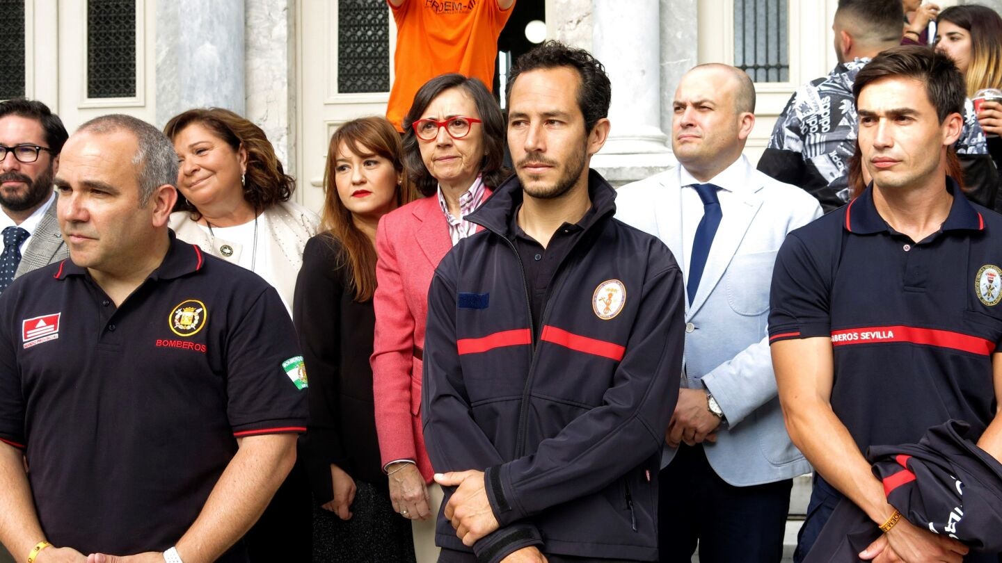 Manuel Blanco, Julio Latorre y Jos&eacute; Enrique Rodr&iacute;guez, los tres bomberos acusados de tr&aacute;fico de personas