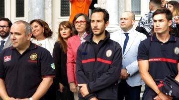 Manuel Blanco, Julio Latorre y José Enrique Rodríguez, los tres bomberos acusados de tráfico de personas