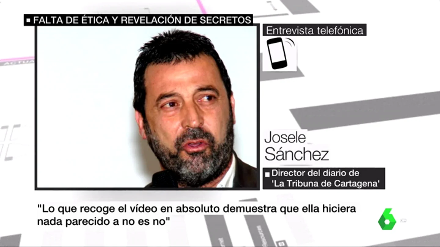 El director de 'La Tribuna de Cartagena' no descarta publicar el vídeo íntegro de 'La Manada' con la víctima de San Fermín El director de 'La Tribuna de Cartagena' no descarta publicar el vídeo íntegro de 'La Manada' con la víctima de San Fermín