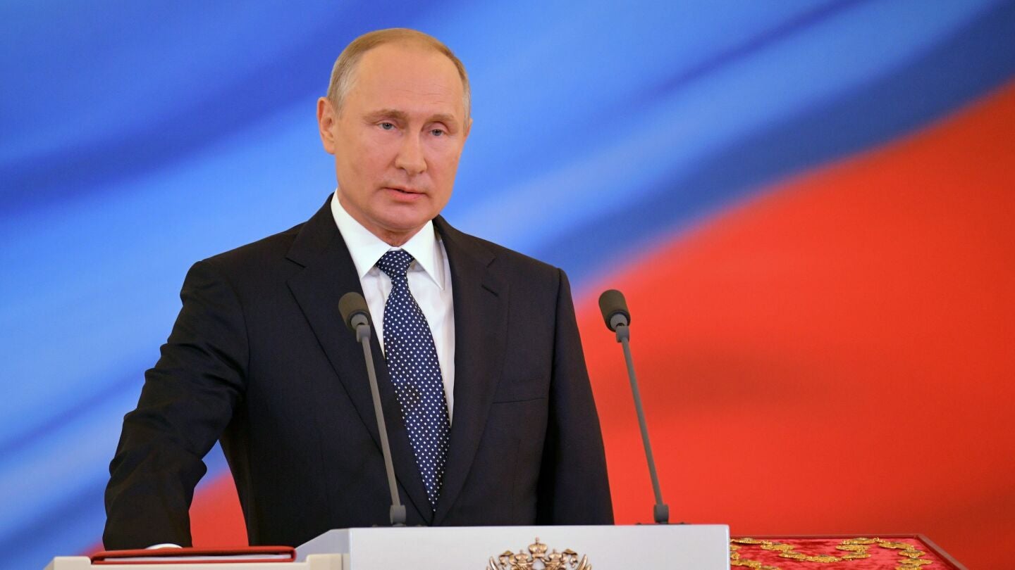 Investidura del dirigente ruso, en el Gran Palacio del Kremlin, Mosc&uacute;, Rusia