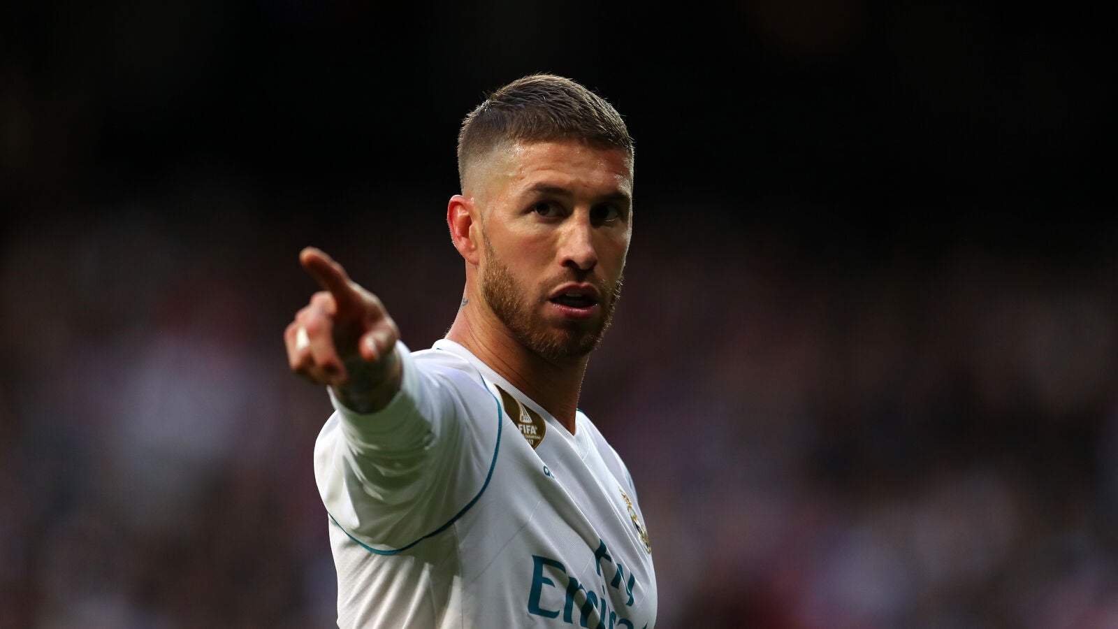Sergio Ramos, en un partido con el Real Madrid