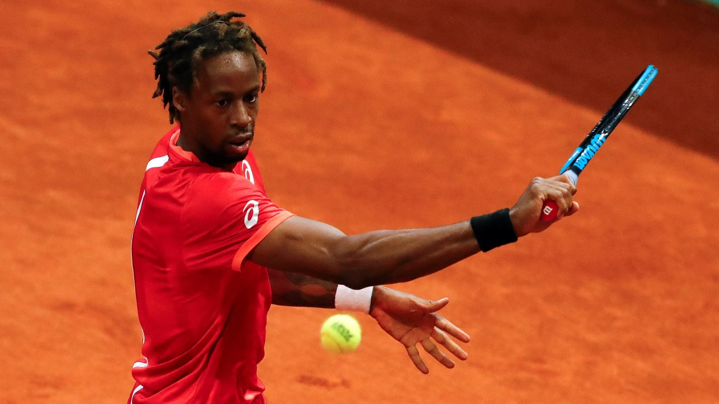 Gael Monfils, en acción Gael Monfils, en acción