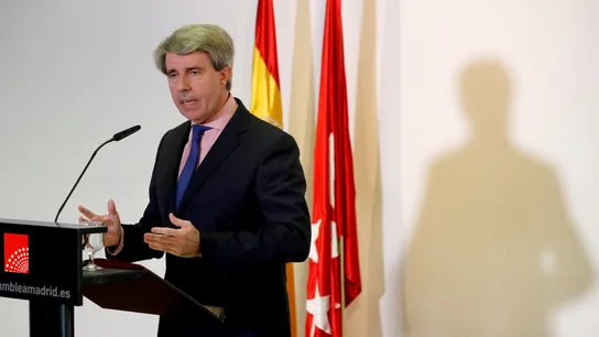 Ángel Garrido en rueda de prensa Ángel Garrido en rueda de prensa