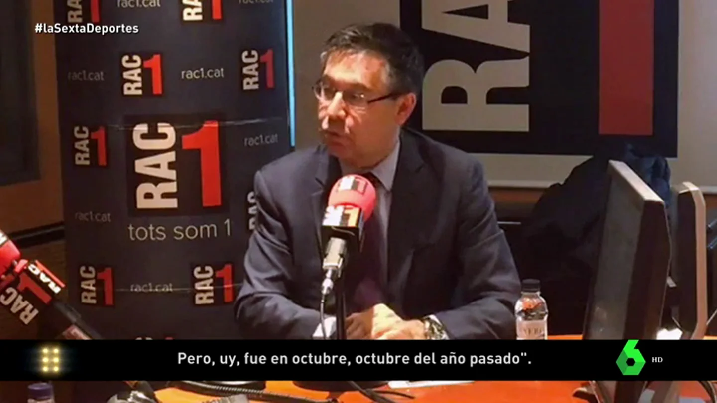 Bartomeu reconoce contactos con el entorno de Griezmann: "En octubre nos vimos con su representante" Bartomeu reconoce contactos con el entorno de Griezmann: "En octubre nos vimos con su representante"