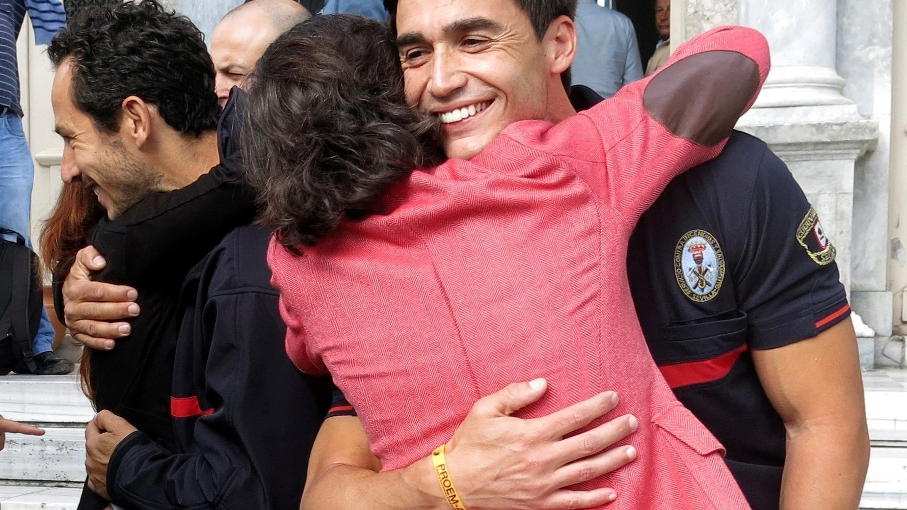 José Enrique Rodríguez, uno de los tres bomberos de la ONG Proem-Aid