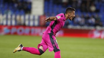 Bardhi celebra su gol ante el Leganés