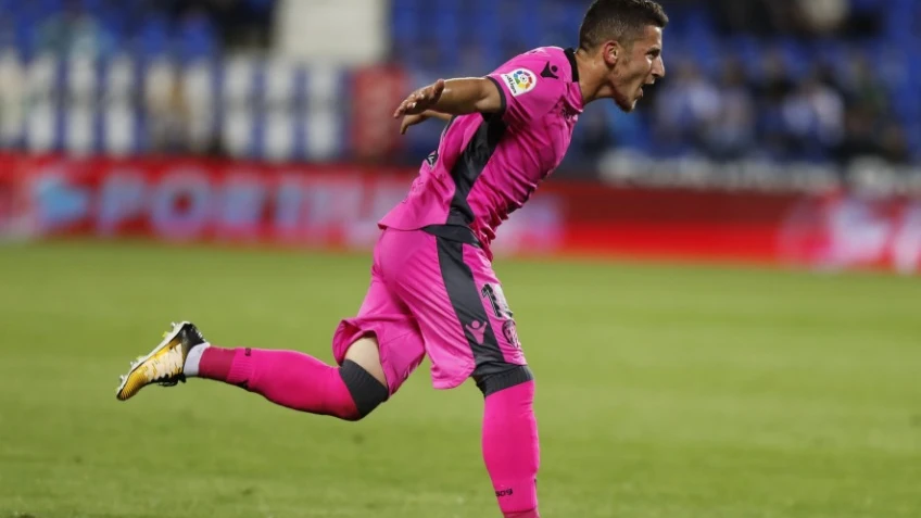 Bardhi celebra su gol ante el Leganés