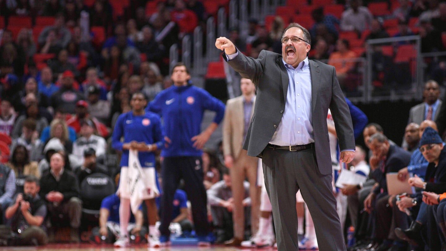 Stan Van Gundy, en un partido de los Detroit Pistons