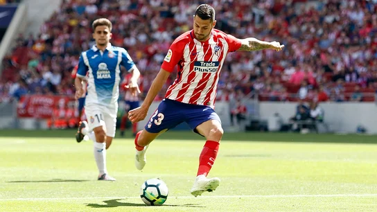 Vitolo dispara a portería en el partido ante el Espanyol Vitolo dispara a portería en el partido ante el Espanyol