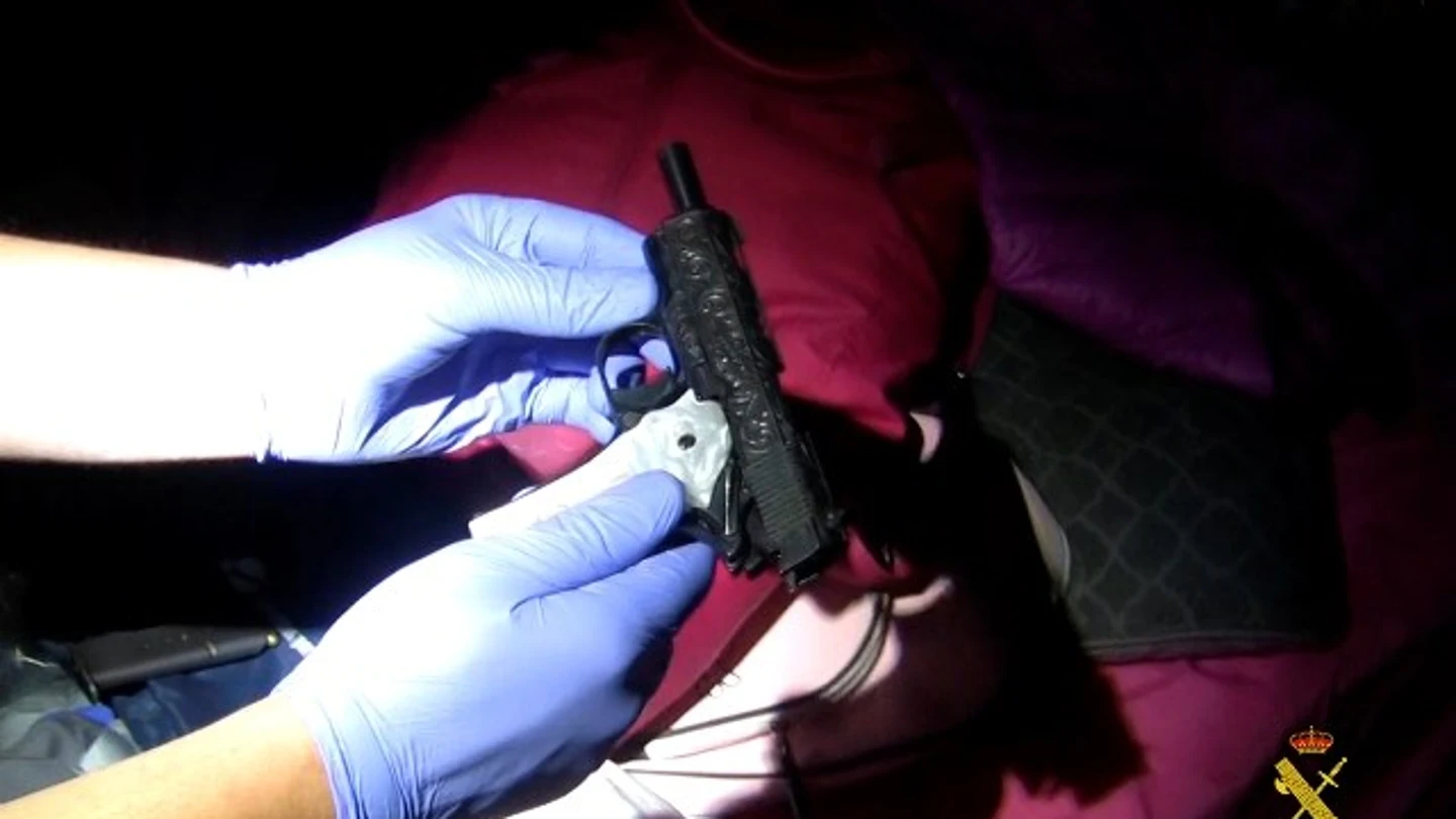 Imagen de una pistola utilizada en los atracos Imagen de una pistola utilizada en los atracos