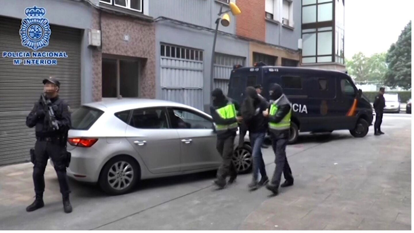 Momento de la detenci&oacute;n de un yihadista