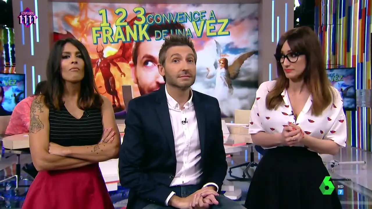 Frank Blanco, Ana Morgade y Lorena Castell, en Zapeando