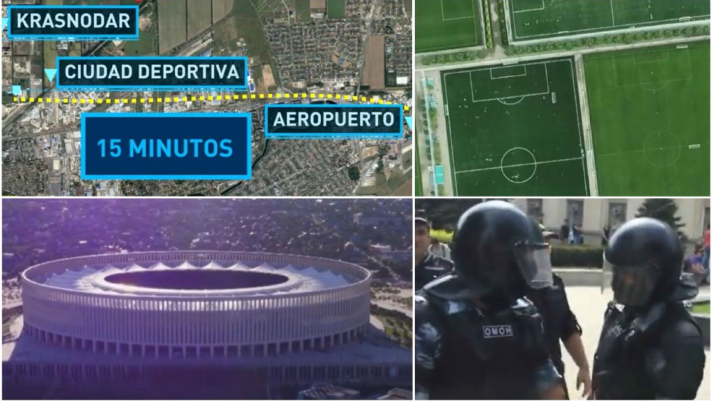 Instalaciones deportivas de Krasnodar, donde se alojar&aacute; Espa&ntilde;a