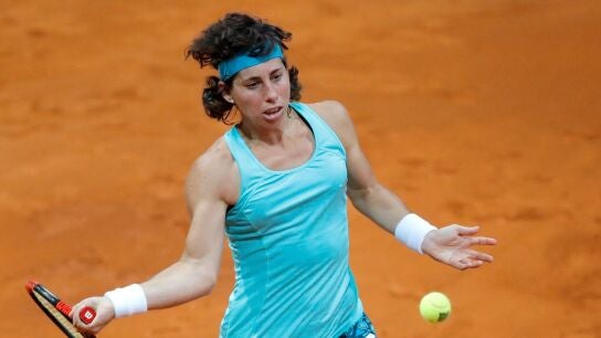 Carla Su&aacute;rez, en acci&oacute;n ante Elina Svitolina