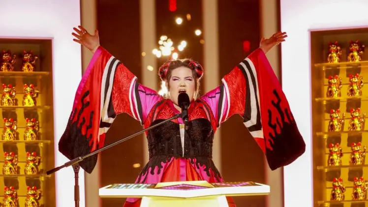 Netta, durante el ensayo de Eurovisión 2018