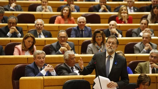 Mariano Rajoy en el Senado Mariano Rajoy en el Senado